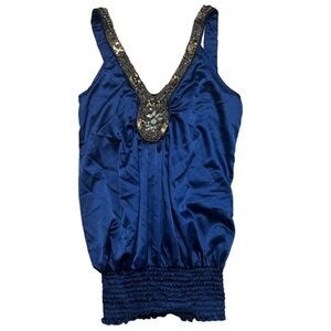 Rhapsody Blue Tank Top Blue (Small)